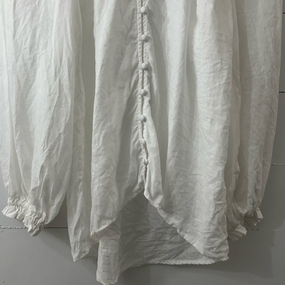 Anthropologie The Audie Linen Puff-Sleeve Blouse - Picture 14 of 16